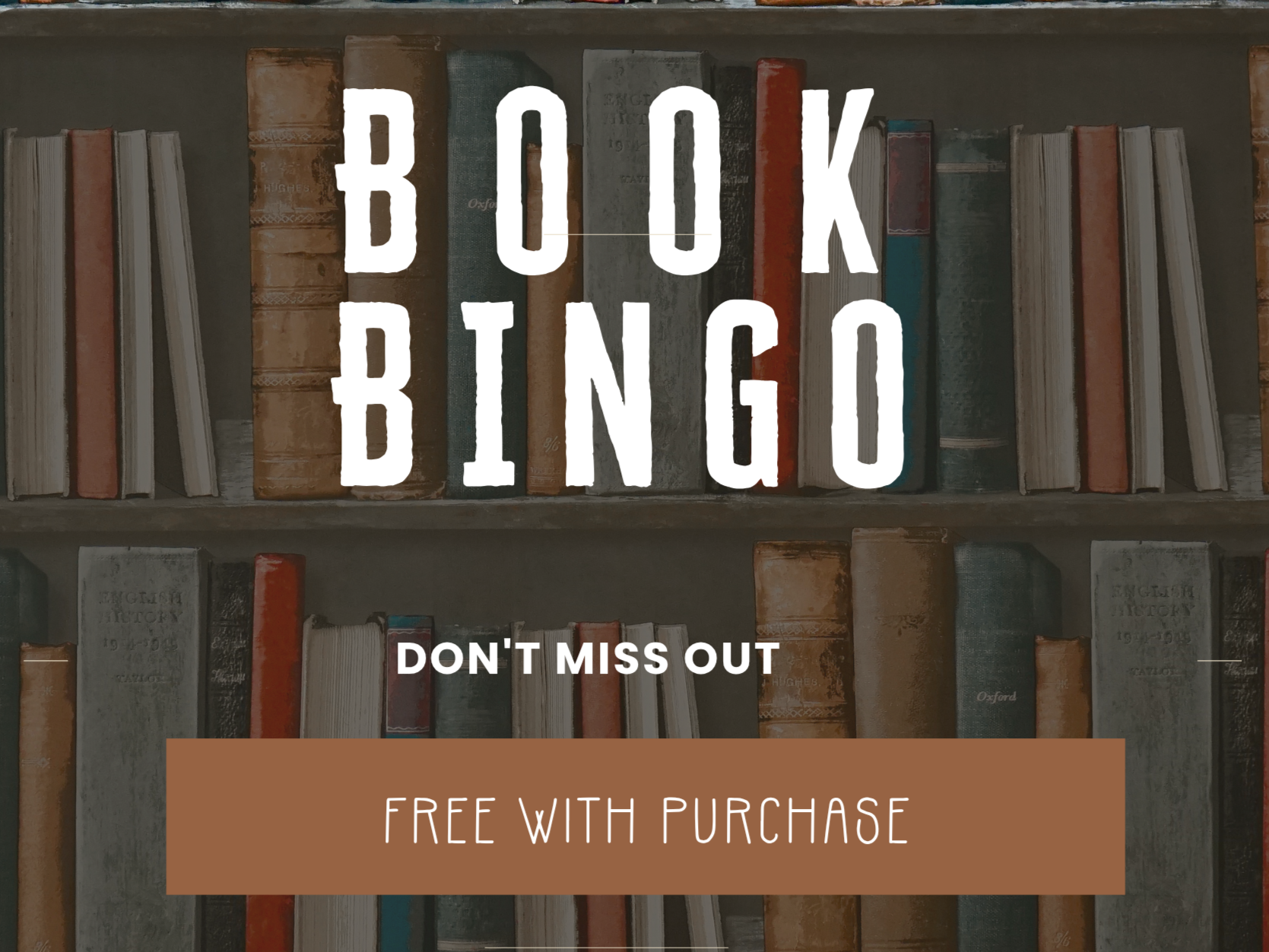Book BINGO with The Bookstore   