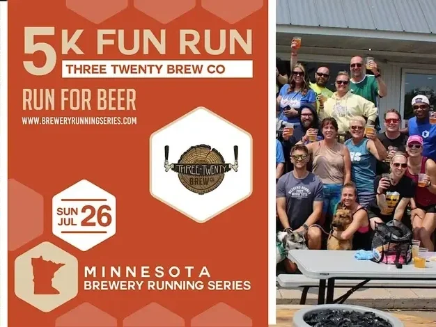 5k Fun Run x Three Twenty Brew Co | 2026 MN Brewery Running Series