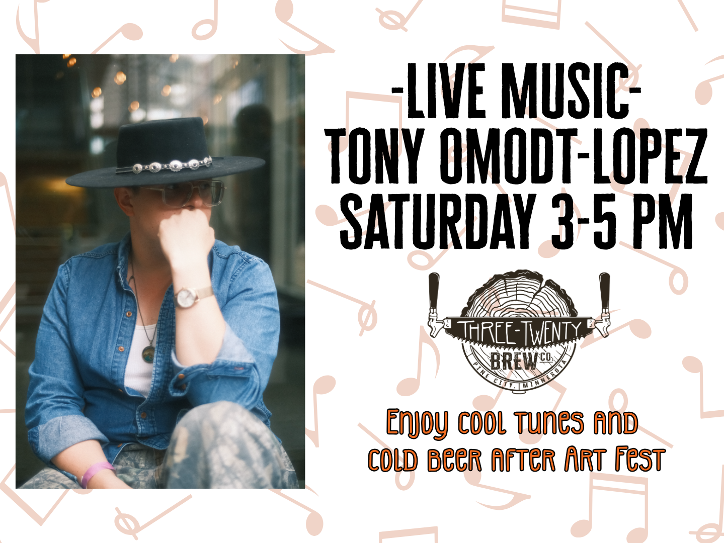 Live Music after Art Fest with Tony!