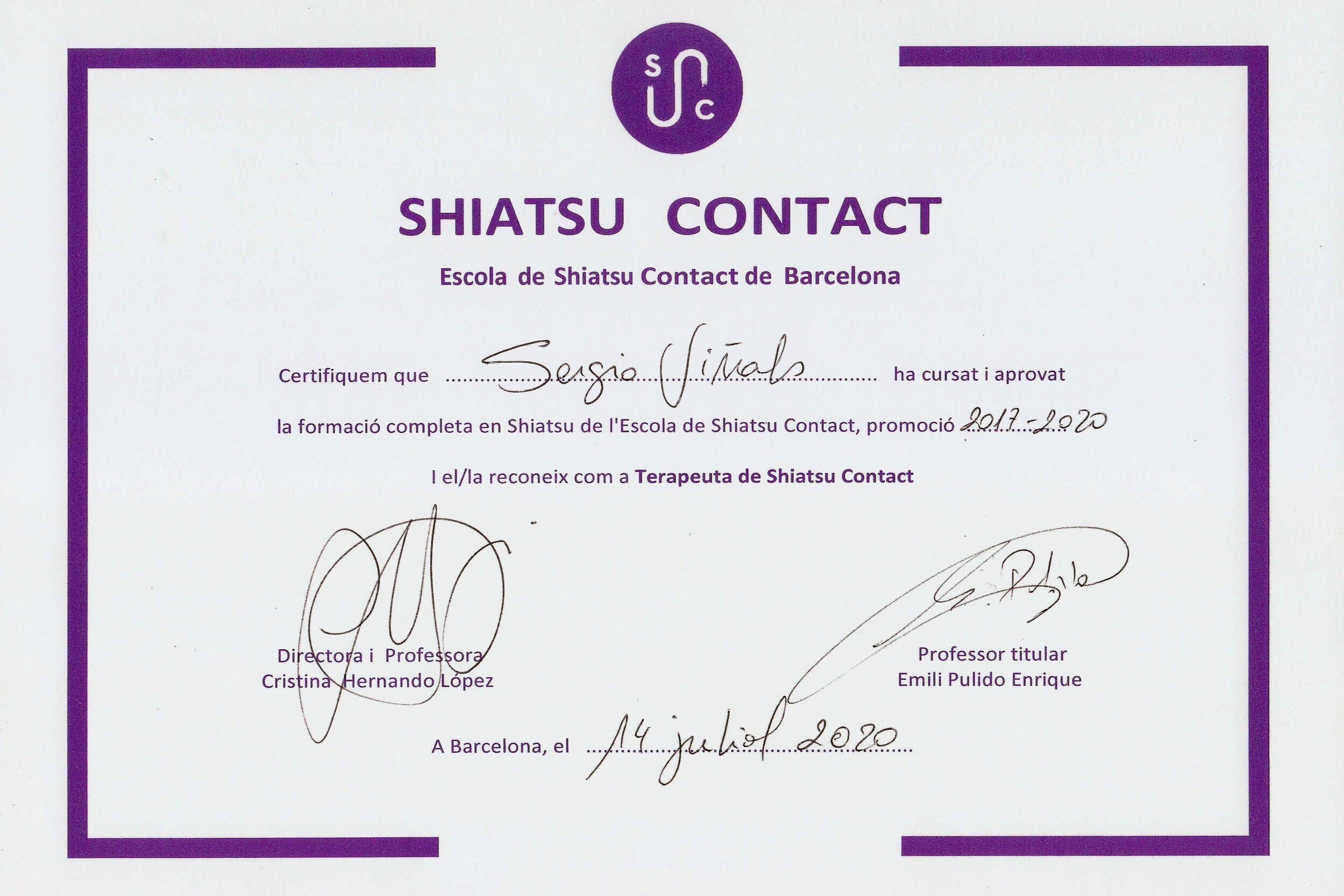 Shiatsu Contact