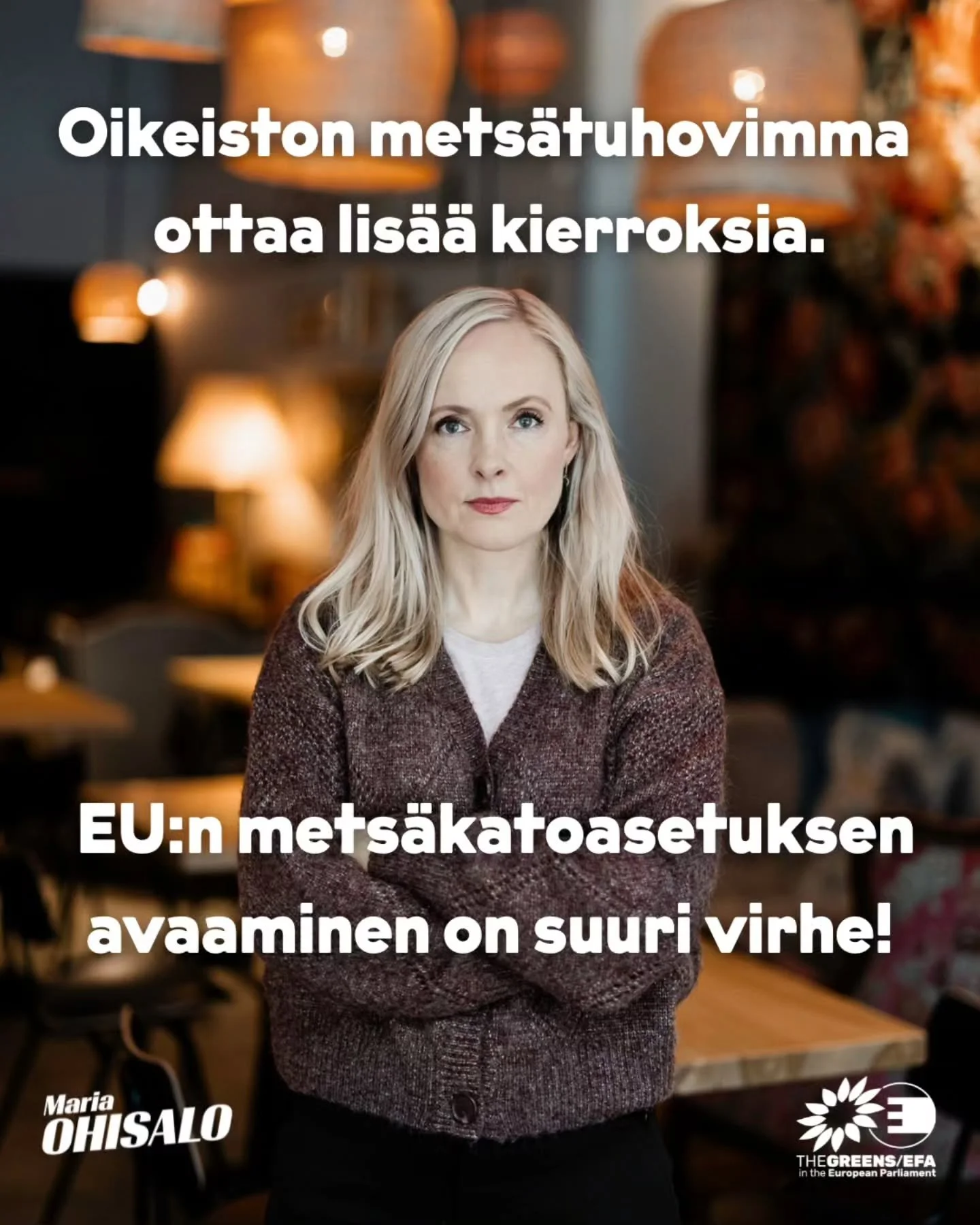 💥Oikeiston metsätuhovimma ottaa lisää kierroksia! 
Euroopan komissio, tietysti Kokoomuksen ryhmän, EPP:n, ympäristökomissaarin johdolla, esittää EU:n metsäkatoasetukseen sisällöllisiä heik