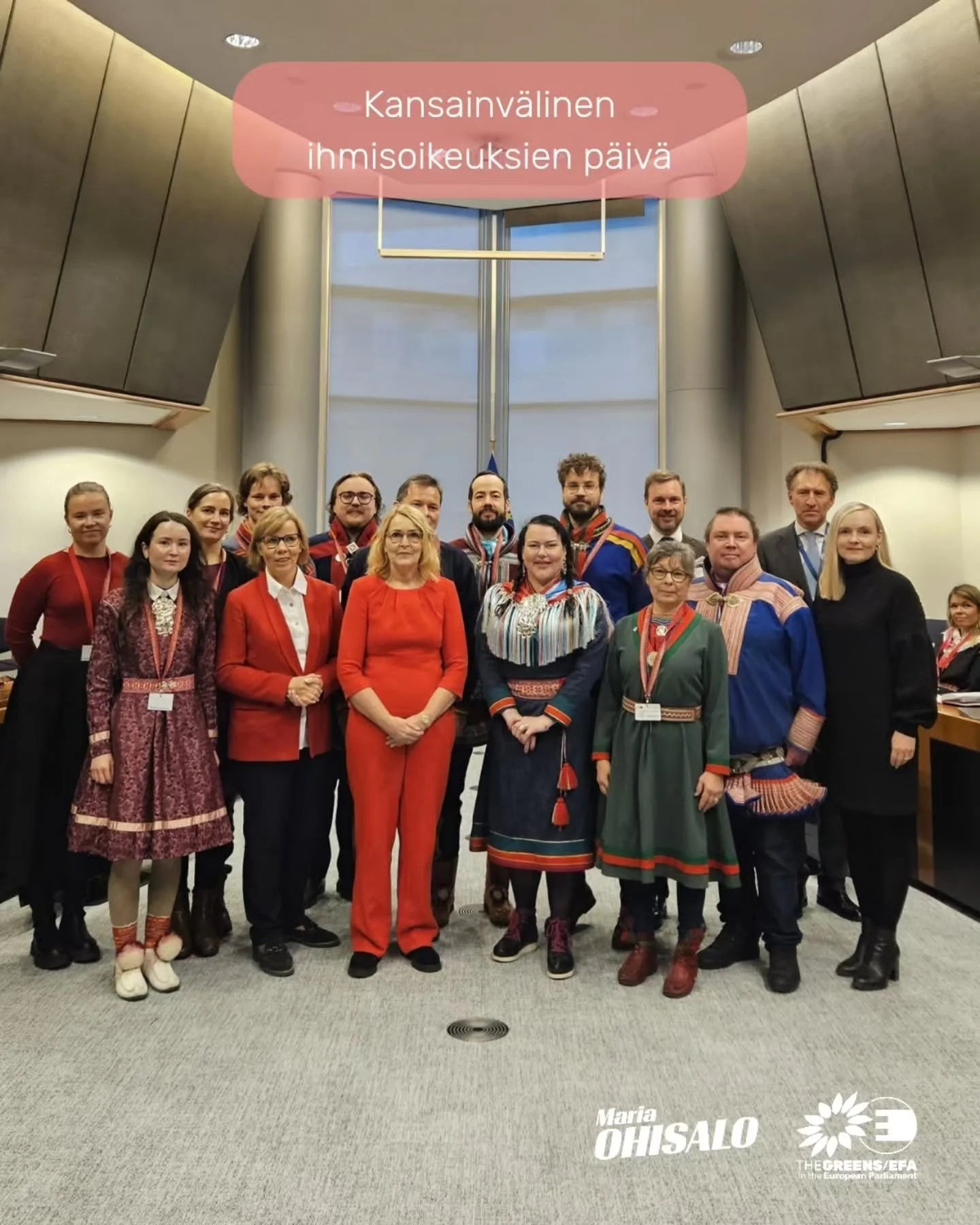 Ihmisoikeudet ovat jakamattomia ja kuuluvat kaikille.

N&auml;in kansainv&auml;lisen&auml; ihmisoikeuksien p&auml;iv&auml;n&auml; minulla oli kunnia is&auml;nn&ouml;id&auml; europarlamentissa S&aacute;mi Indigenous Summit -seminaaria yhdess&auml; MEP