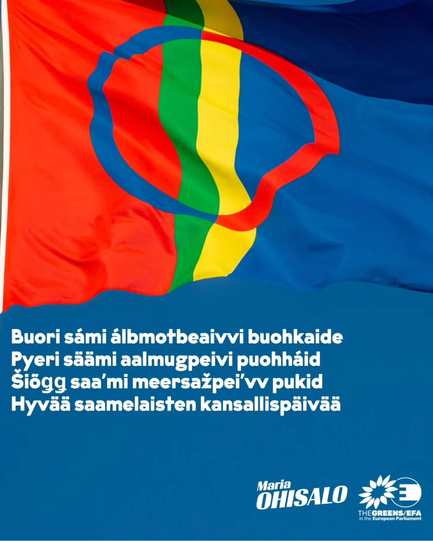 T&auml;n&auml;&auml;n juhlimme saamelaisten kansallisp&auml;iv&auml;&auml;.

Maailmanpoliittisen ep&auml;varmuuden, ilmastokriisin ja kasvavan eriarvoisuuden keskell&auml; alkuper&auml;iskansojen oikeudet eiv&auml;t ole mik&auml;&auml;n sivujuonne. N