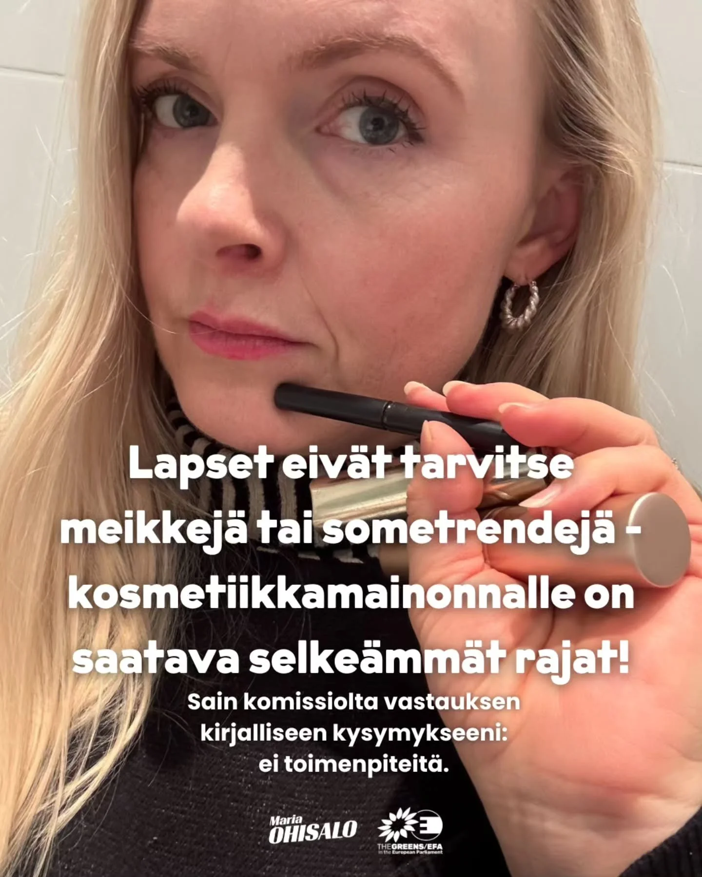Lasten ihonhoitobr&auml;ndit, kasvonaamiot ja somekampanjat ovat tehneet kosmetiikan markkinoinnista lapsille arkip&auml;iv&auml;&auml;. 😟

Tein tammikuussa Euroopan komissiolle kirjallisen kysymyksen siit&auml;, pit&auml;isik&ouml; lapsille suunnat