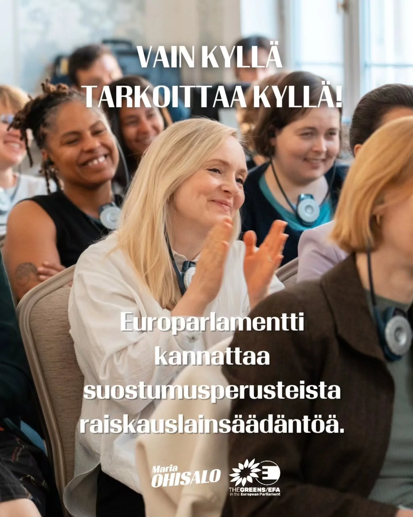 Upeita uutisia europarlamentissa! Europarlamentti kannattaa suurella enemmist&ouml;ll&auml; suostumusperusteista raiskauslains&auml;&auml;d&auml;nt&ouml;&auml;! 💪💪

Europarlamentti vaatii EU:hun yhten&auml;ist&auml; m&auml;&auml;ritelm&auml;&auml; 