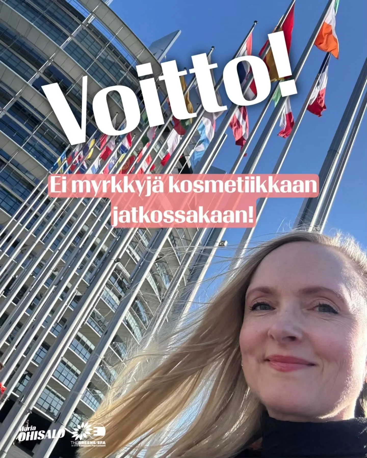 Ei myrkkyj&auml; kosmetiikkaan jatkossakaan &ndash; saatiin t&auml;rke&auml; osavoitto europarlamentissa t&auml;n&auml;&auml;n! 💪

Komissio siis ihan tosissaan esitti, ett&auml; osana s&auml;&auml;ntelynpurkuagendaa uhrataan my&ouml;s ihmisten, erit