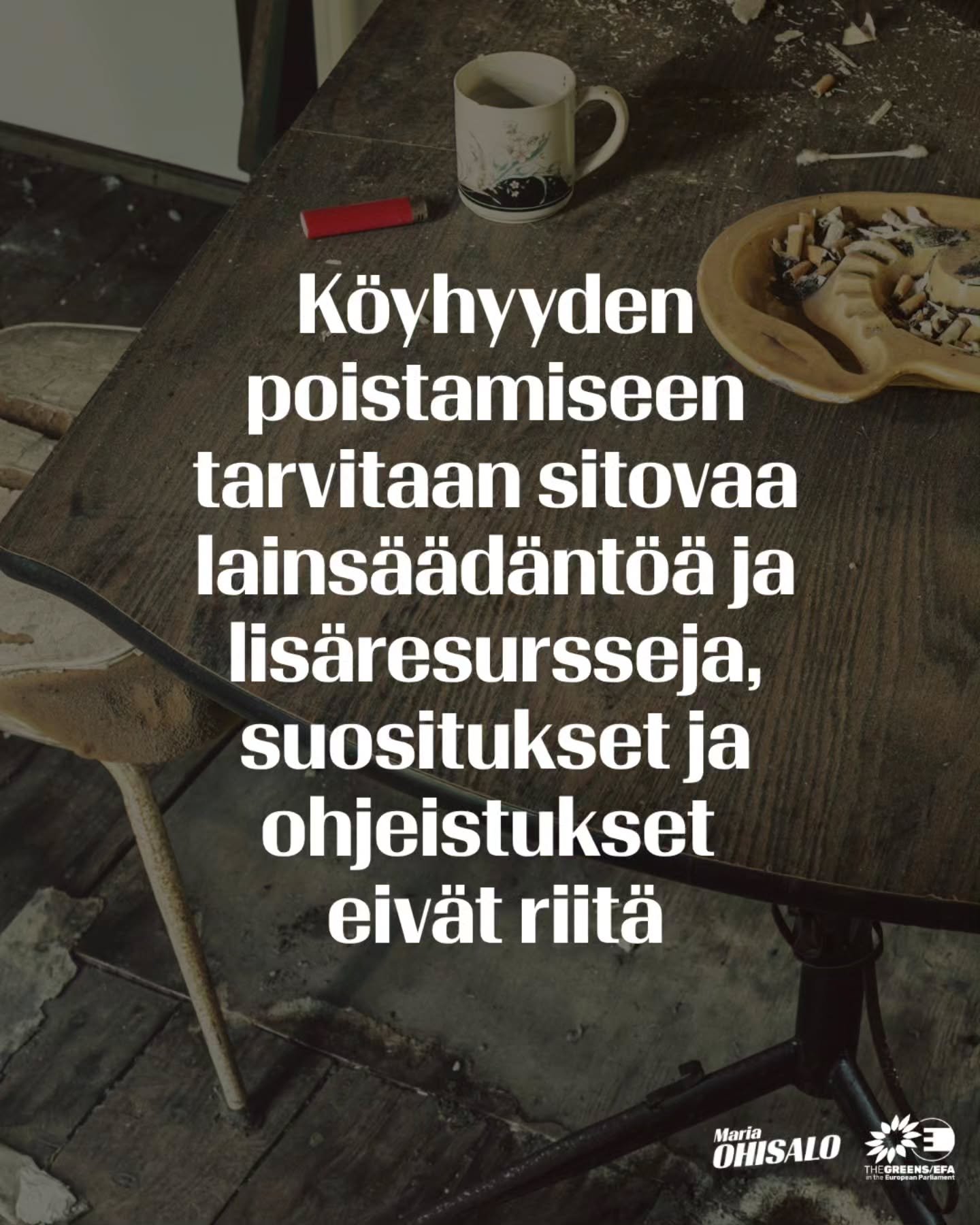 Ihmisten elinkustannukset karkaavat k&auml;sist&auml; ymp&auml;ri Eurooppaa, ja Suomessakin k&ouml;yhyys ja eriarvoisuus lis&auml;&auml;ntyy. EU ei tee tarpeeksi t&auml;m&auml;n kehityksen taklaamiseksi, Orpon hallituksesta nyt puhumattakaan.

Euroop