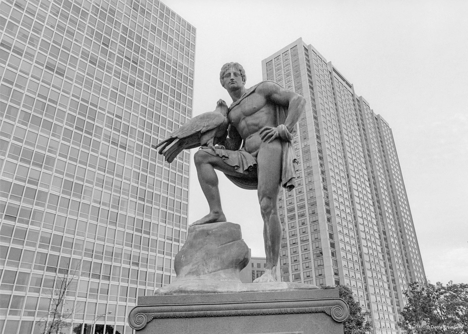 Goethe Statue, Lincoln Park, Chicago 1973
