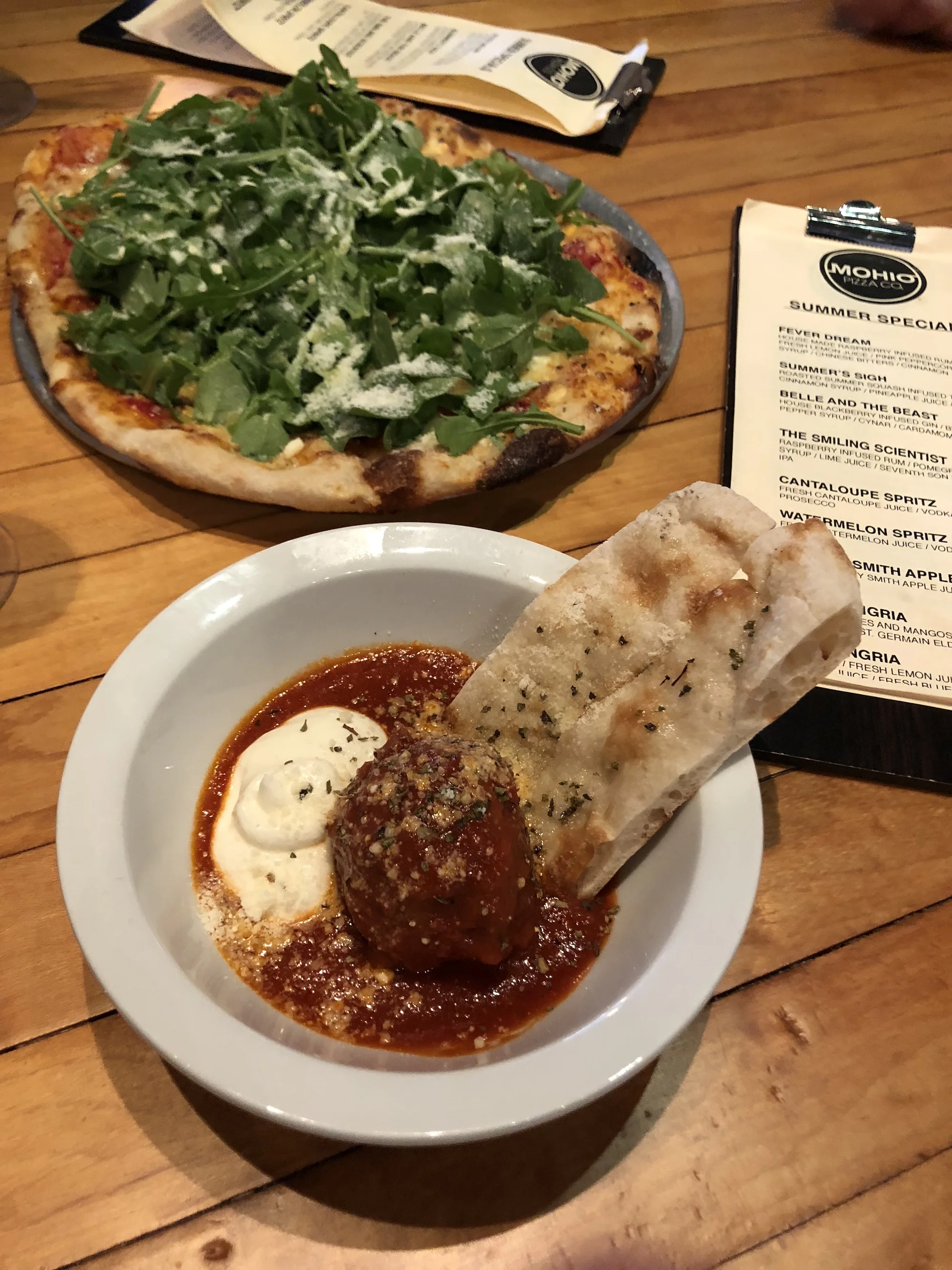 Meatball with Ricotta and Toast
