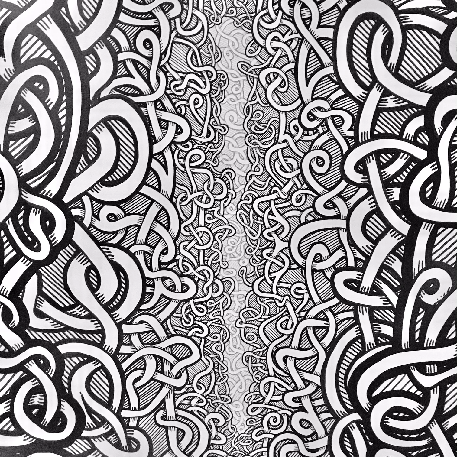 Abyss ink and graphite 2018