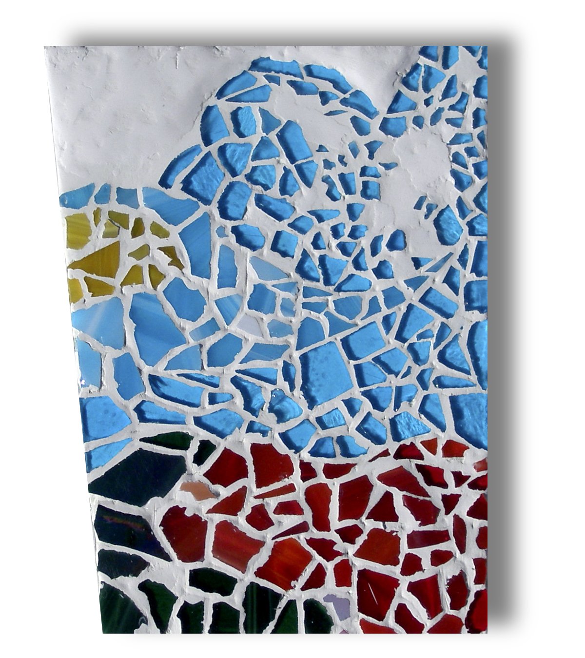   Beach Scene  glass mosaic on glass. 2010    owned by Private Collector   