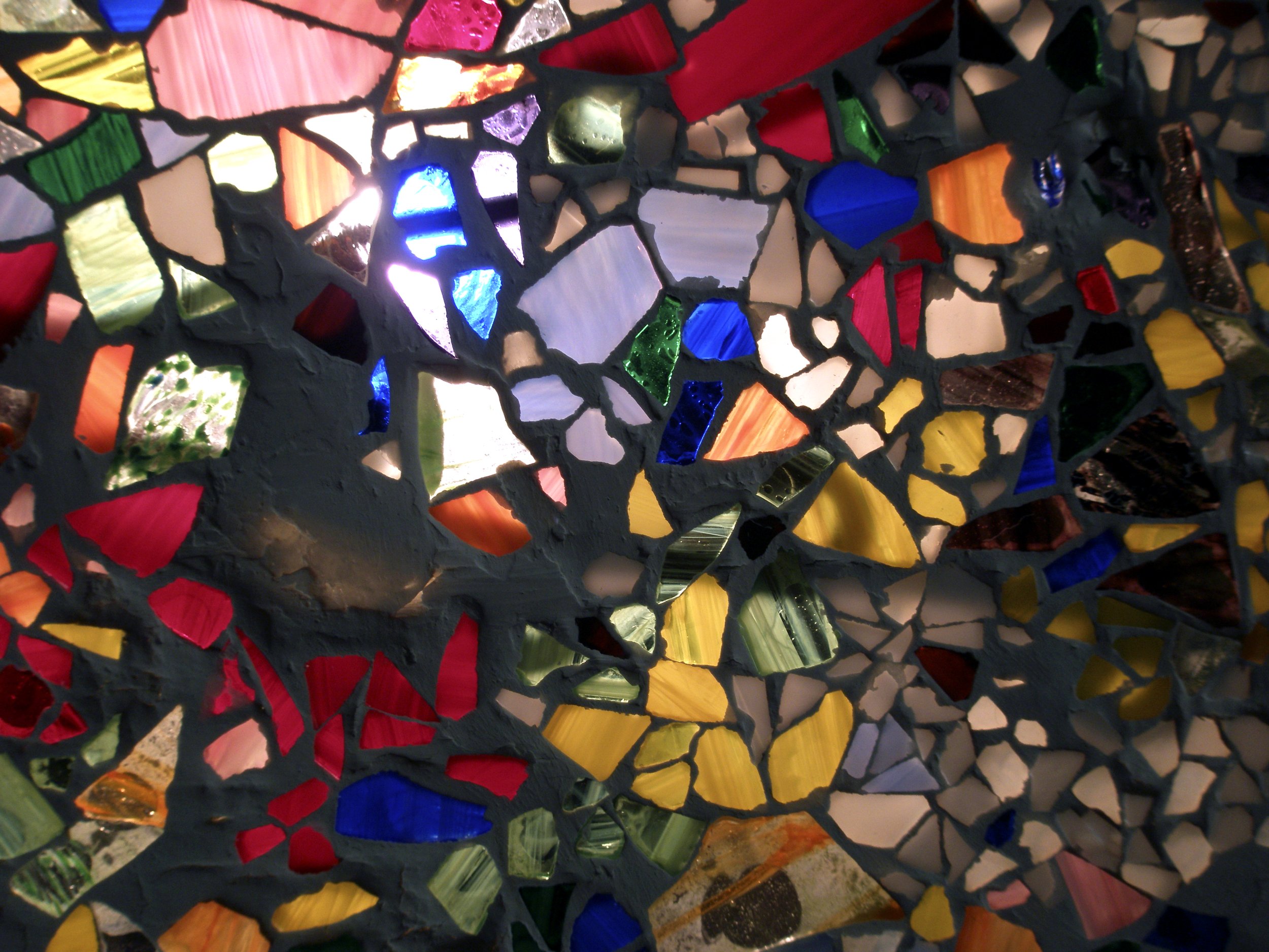   Light Catcher  glass mosaic on glass. 2010    owned by Private Collector   