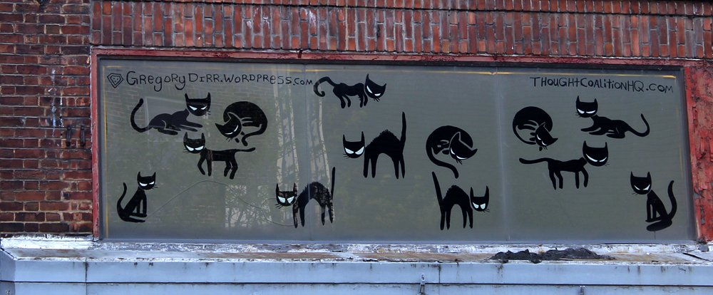   Cats And Neon  acrylic on glass. 2014    commissioned by Centre D Art British Blue Print BBP, Montreal 2014   