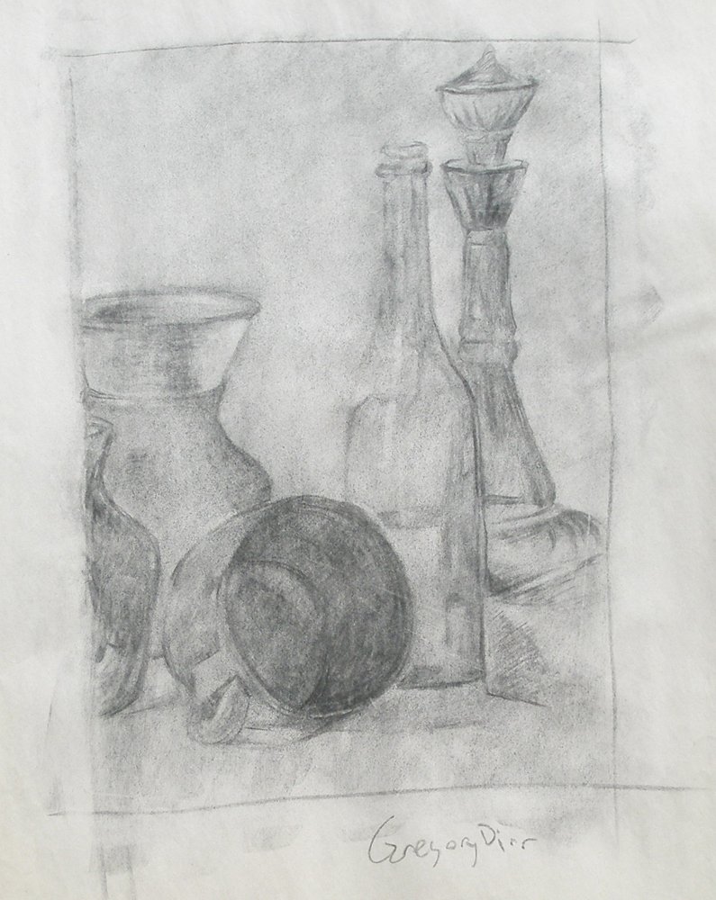   Still Life  charcoal on paper. 2006 
