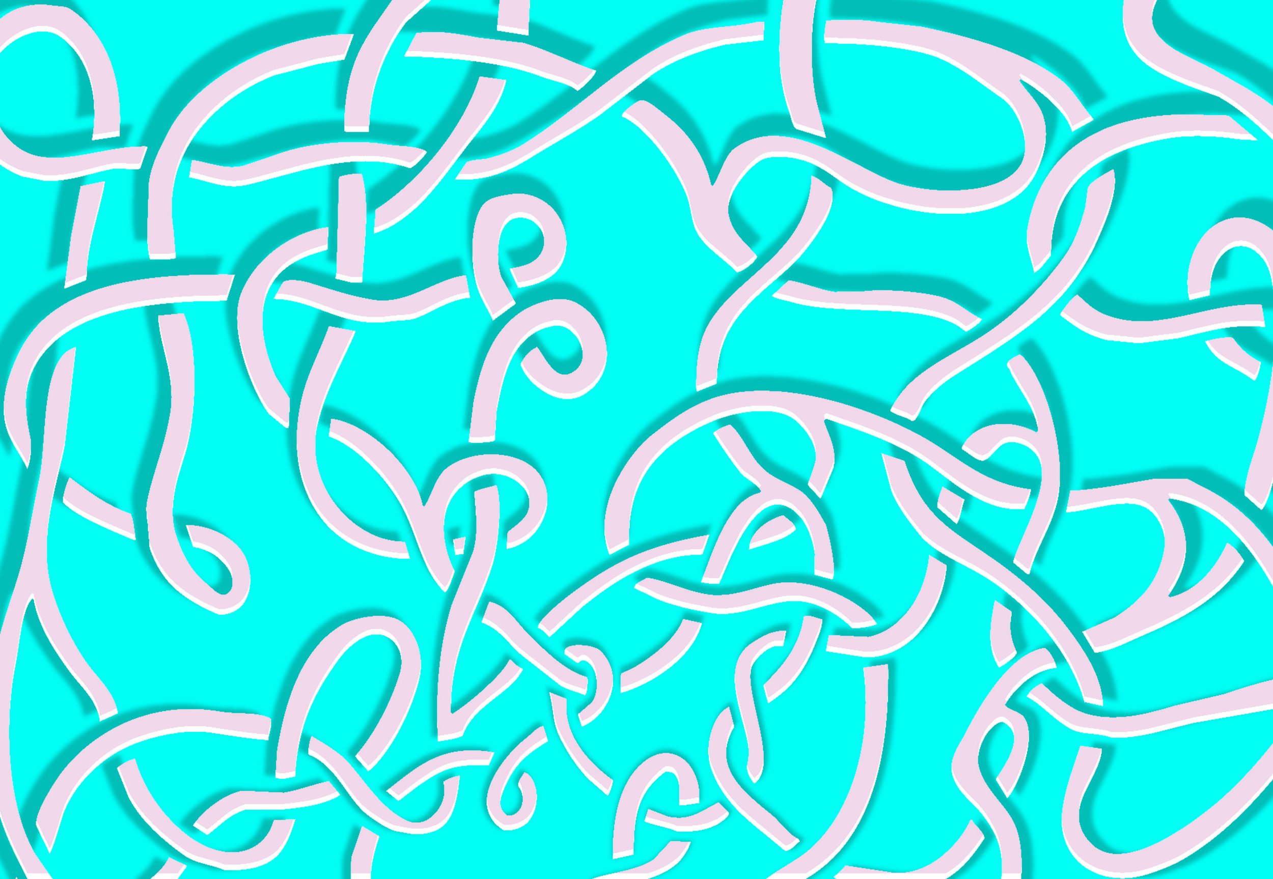   Pink Knotwork  2021  study for mural 