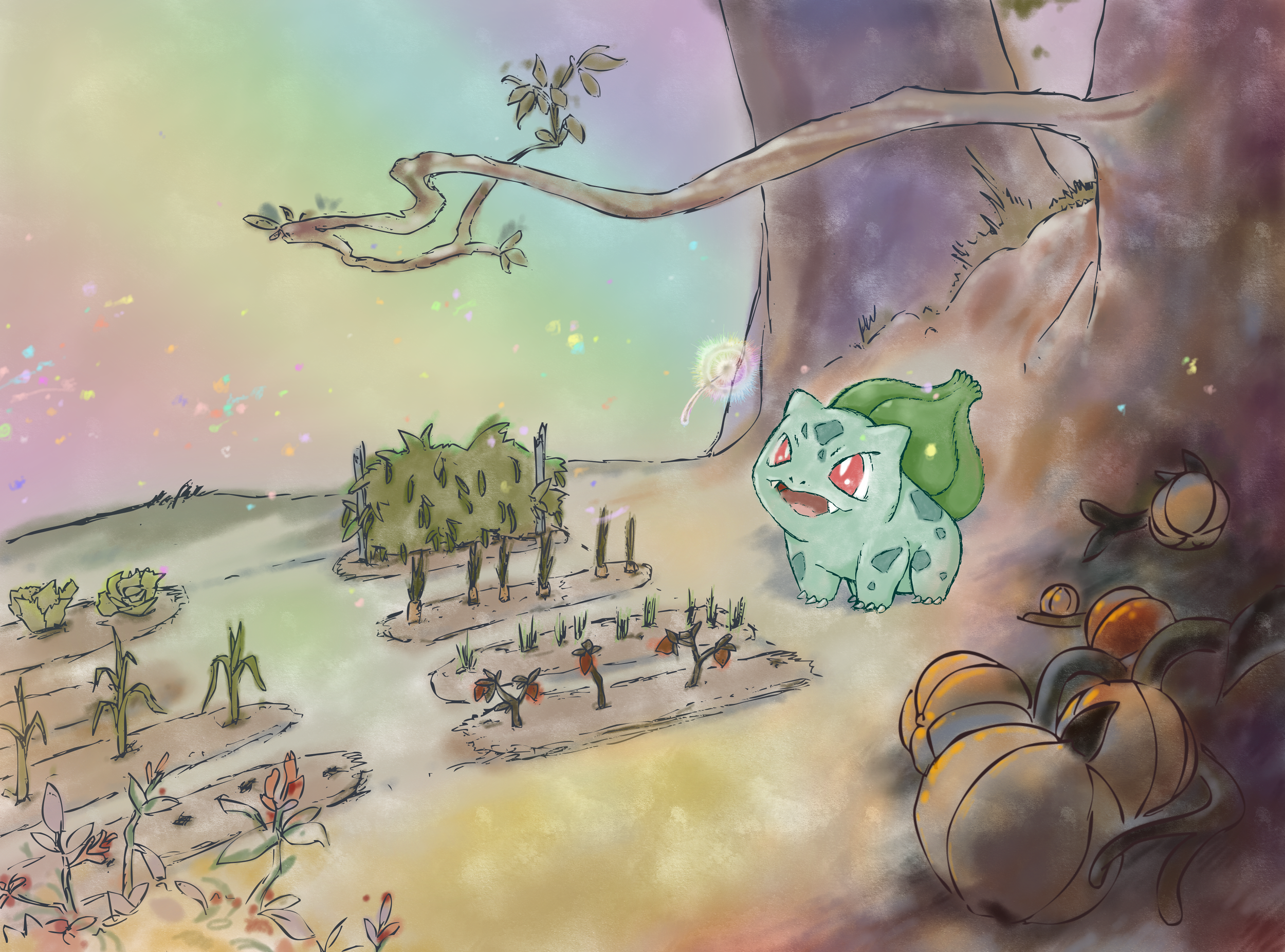   Bulbasaur In The Garden  2021 