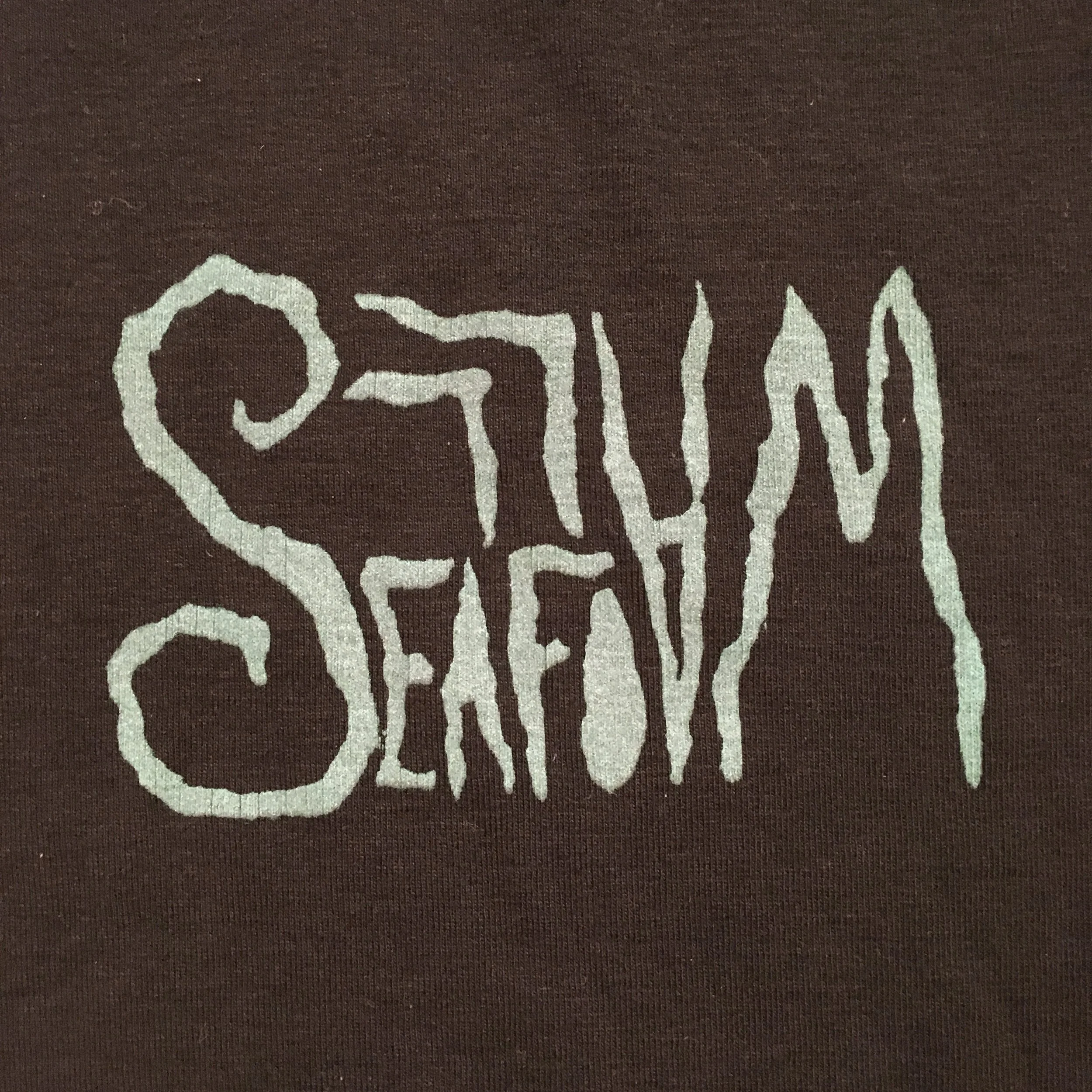   Seafoam Walls  silkscreen on linen. 2016    owned by Private Collector     created for Seafoam Walls band  merchandise  
