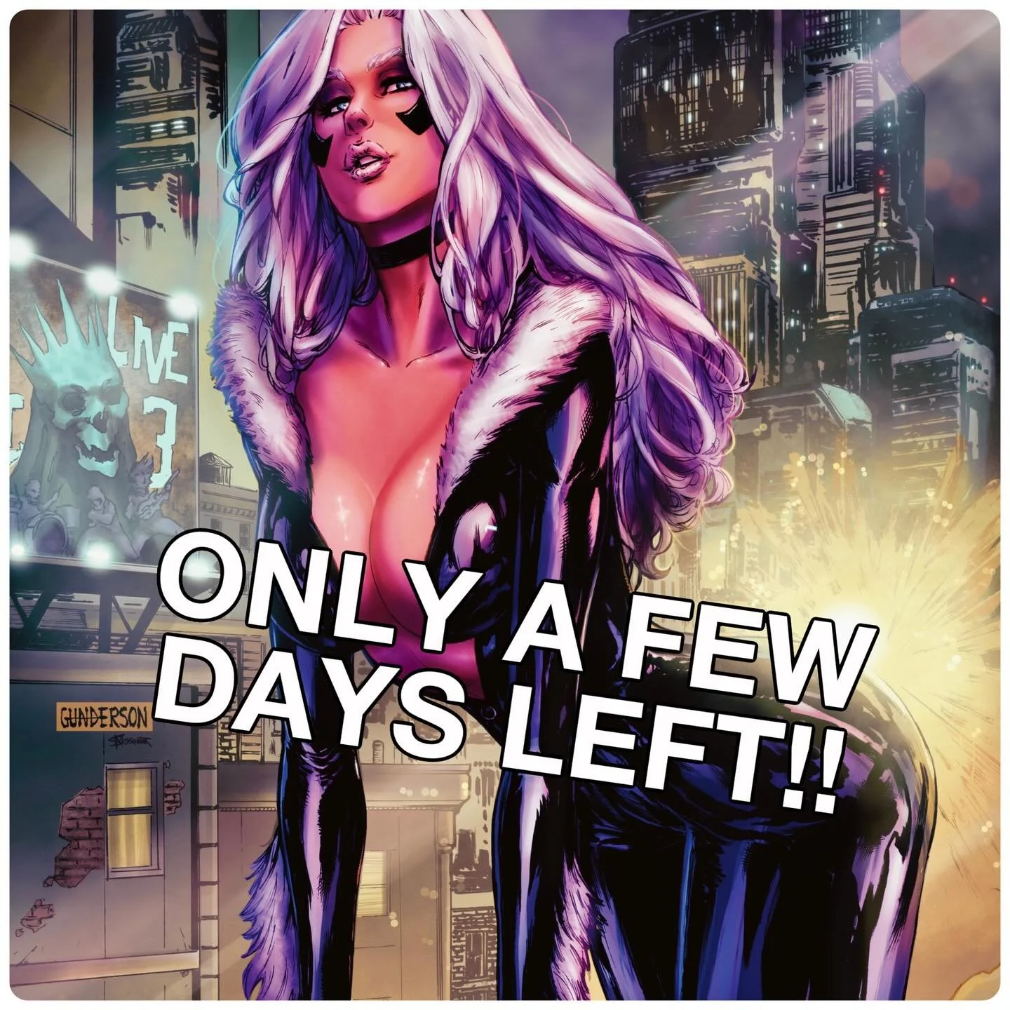 Only a few days left!! Get your copy on Kickstarter, link in my bio! Mirri is a young gal studying the very real science of quantum gamma radiation when she gets bit by an irradiated black Kitty, thus inheriting quantasmic black Kitty powers! That&rs