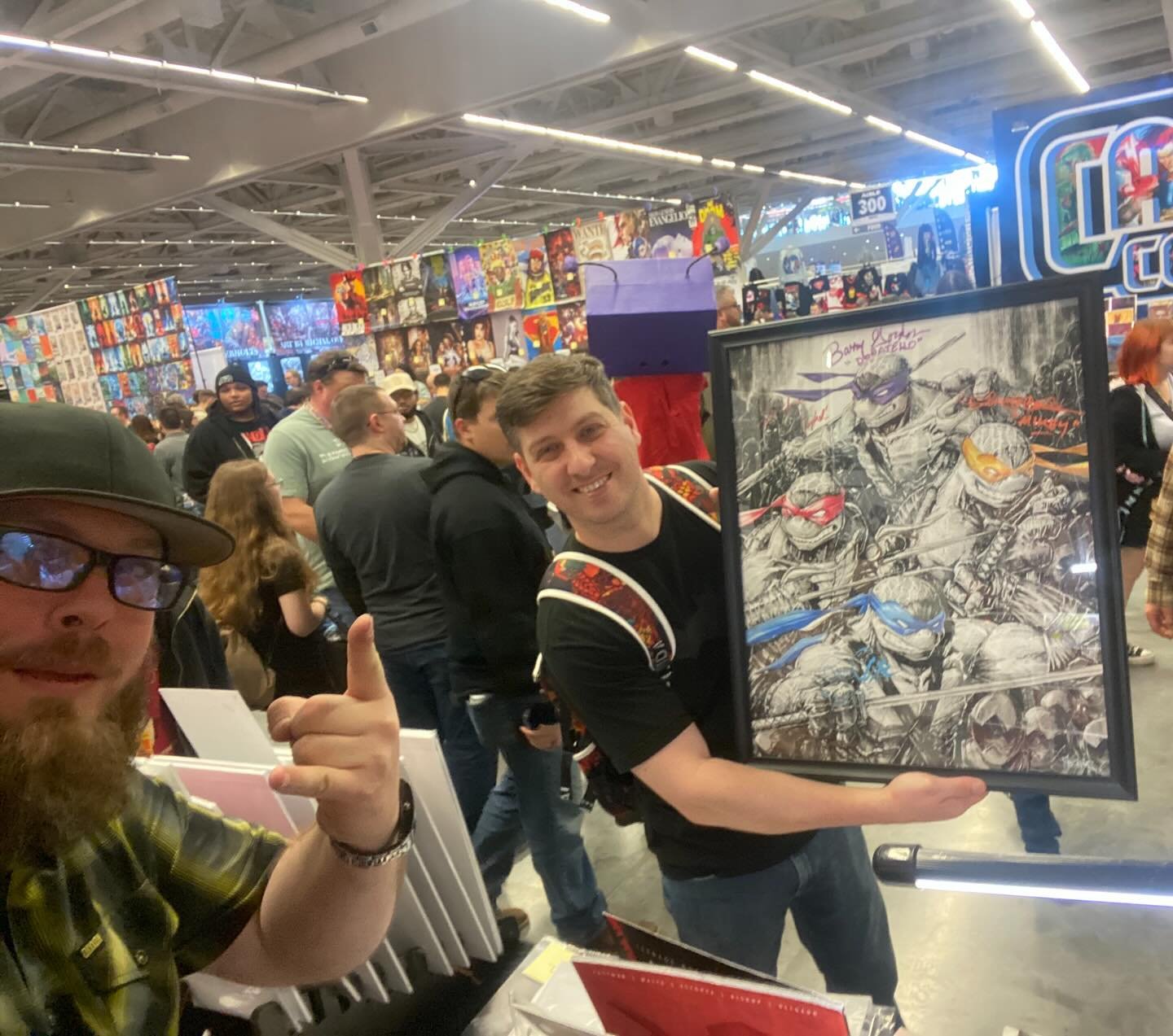 Big thanks to everyone who came out and supported! HUGE  THANKS to Tristan and Robert for picking up these original TMNT pics! So good to see them go to great homes!! Plus a young artist drew me a Kitty so that&rsquo;s pretty much the best thing ever