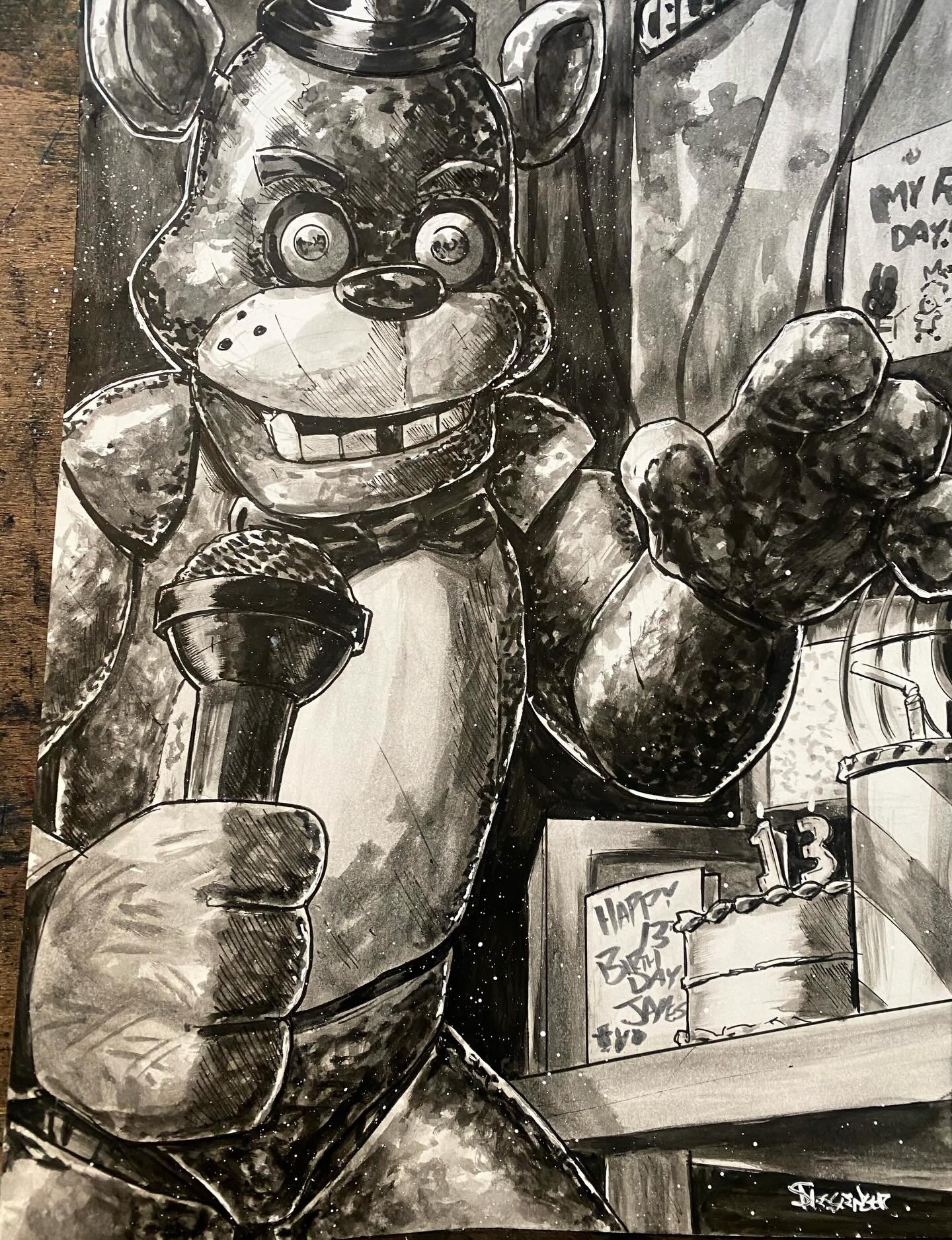 Cool commission of #fazbear I got to do! If you want to get a commission done, head over to my CYBER HEX kickstarter, there&rsquo;s a tier for commissions! I do all kinds of characters and styles. #art #fnaf #fnaffreddy #freddyfazbear