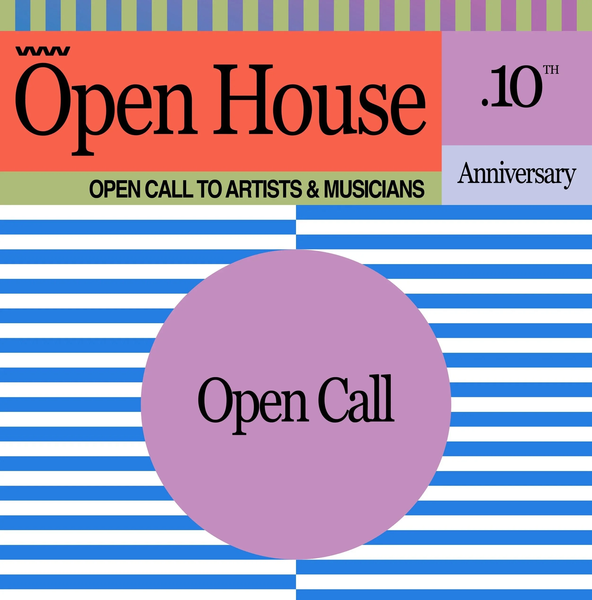 OPEN CALL FOR ARTISTS - Apply till 15 August