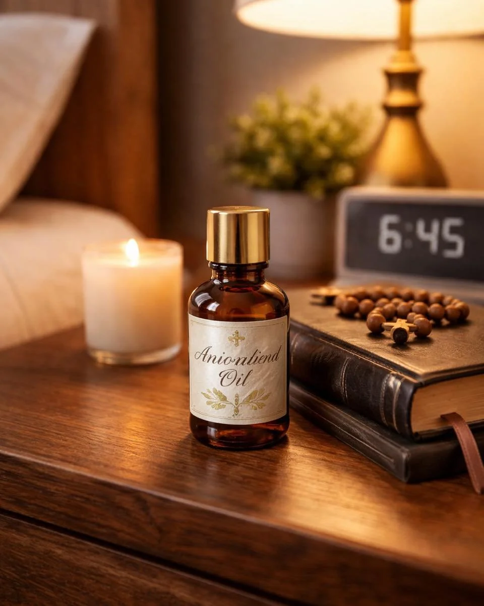 Y&rsquo;all&hellip; a couple weeks ago I woke up and when I rolled over, I saw anointing oil sitting on my husband&rsquo;s nightstand.

My first thought was: Oh&hellip; he must&rsquo;ve anointed me while I was asleep.
My second thought was: Have I be