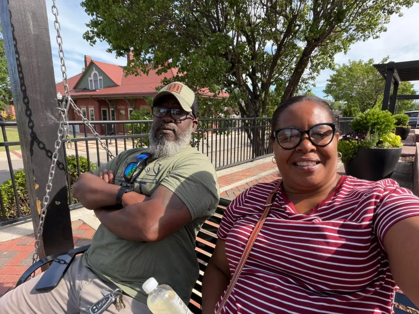 Sometimes love looks like deep conversations, fancy date nights, or big celebrations&hellip;

&hellip;and sometimes it looks like sitting side by side on a swing, slowing down long enough to simply be together. ❤️

No rushing.
No fixing.
No agenda.

