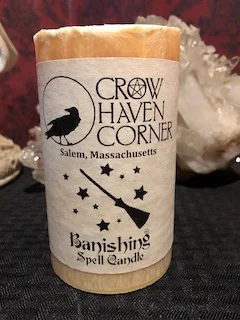 Crow Haven Corner Banishing Candle Large Pillar