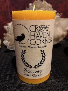 Crow Haven Corner Success Candle Large Pillar