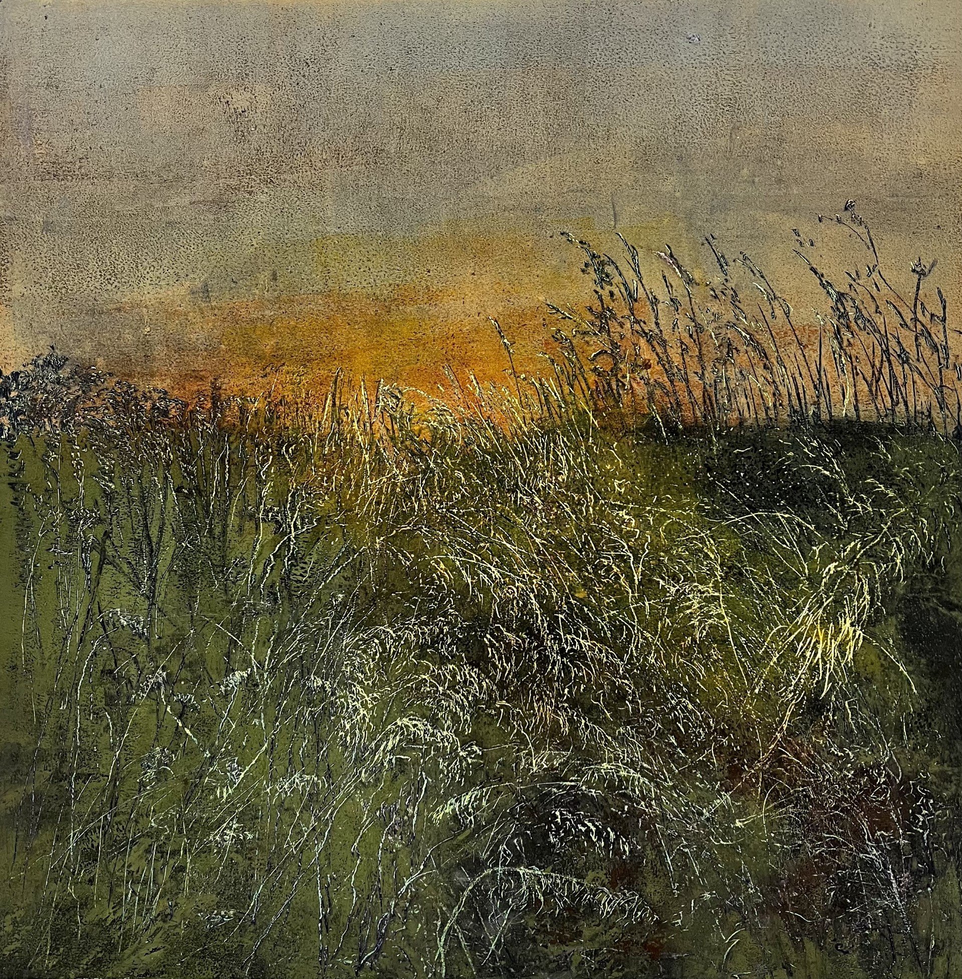 11 Linda Nevill As the sun set Oil and cold wax.jpg