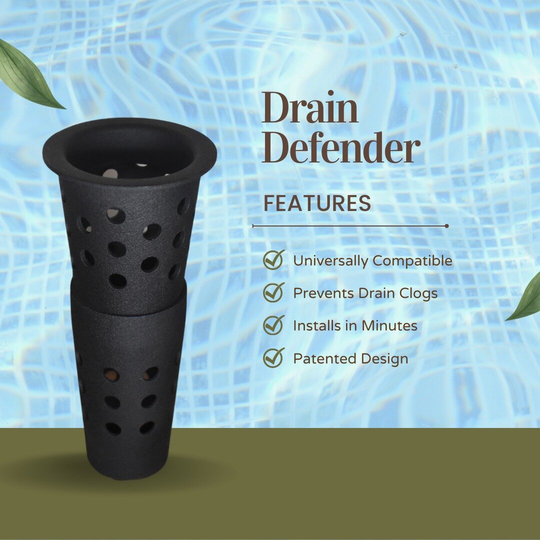End clogged shower drains, forever, with our Drain Defender!