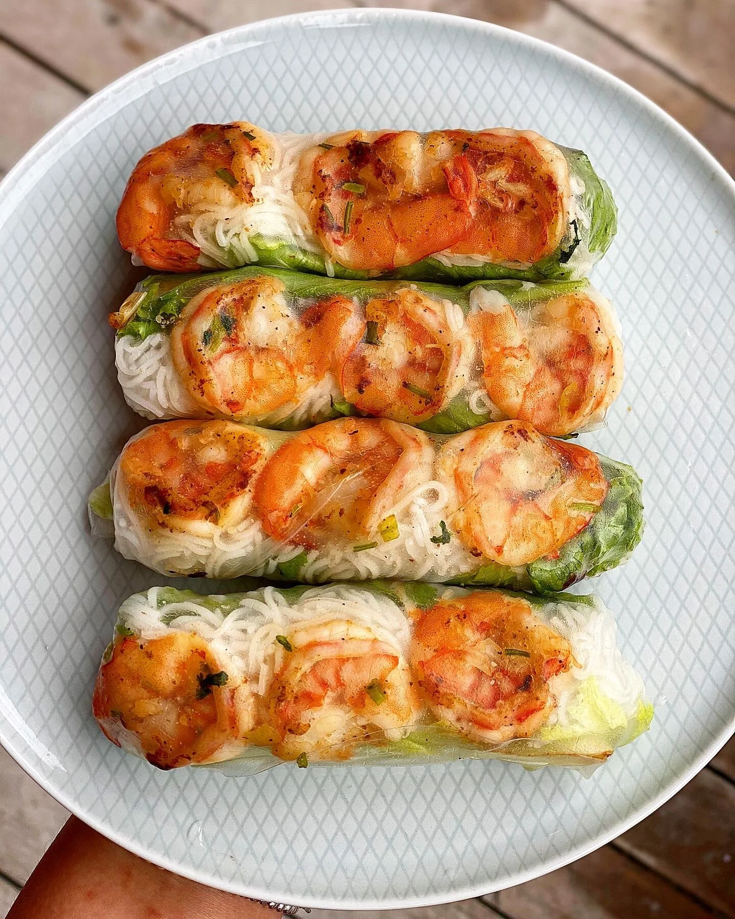 Sautéed Shrimp Rice Paper Rolls