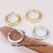 Gold &amp; Silver Hoop Earrings