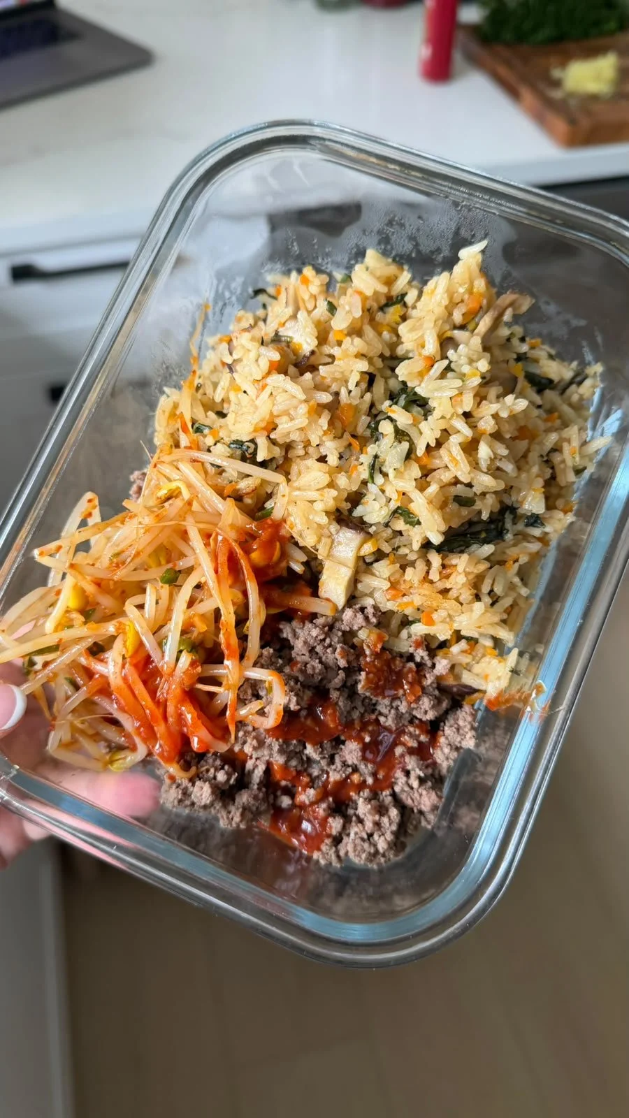 Easy High Protein Bibimbap Meal Prep
