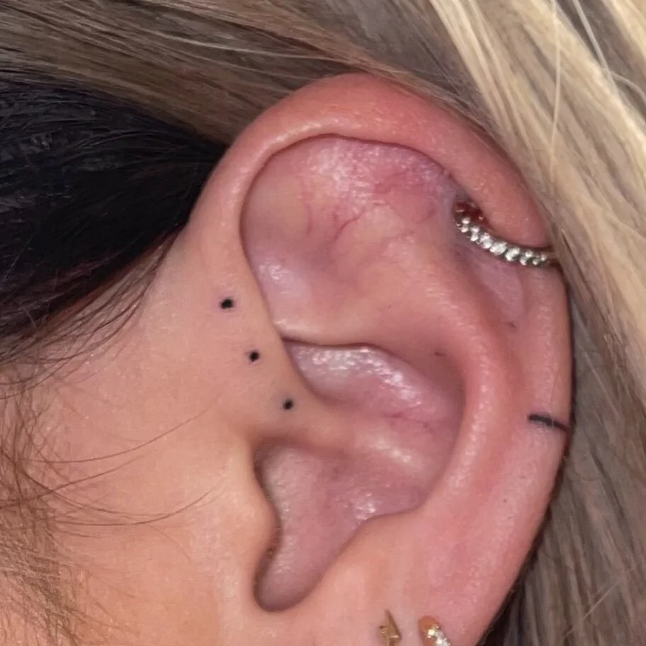 All of our Ear Adorning Tattoos can be booked on our booking site under the Tattoo Magic category! We&rsquo;re so excited to launch this fun exciting service that is sure to have you feeling protected, empowered, embellished and adorned!  Weather you