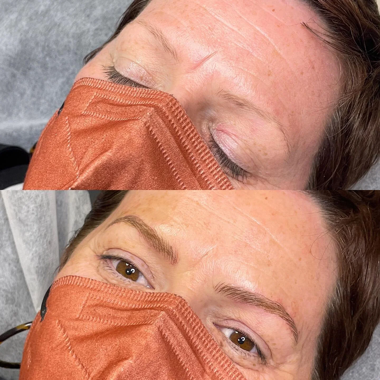 It was such a pleasure to work on my soul sisters brows recently. We kept them very natural and did Microblading following her natural hair growth. 
We may add some shading in the future but, I like to tell all of my clients who are hesitant that we 