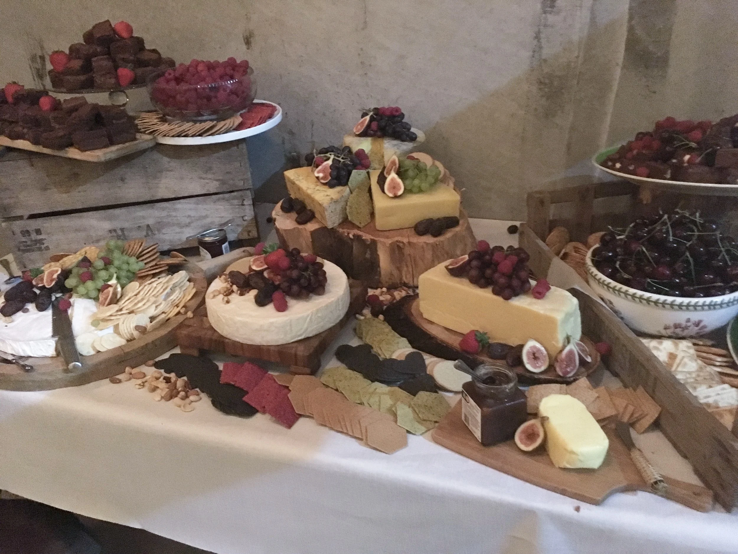 Cheese and Brownie Grazing Table