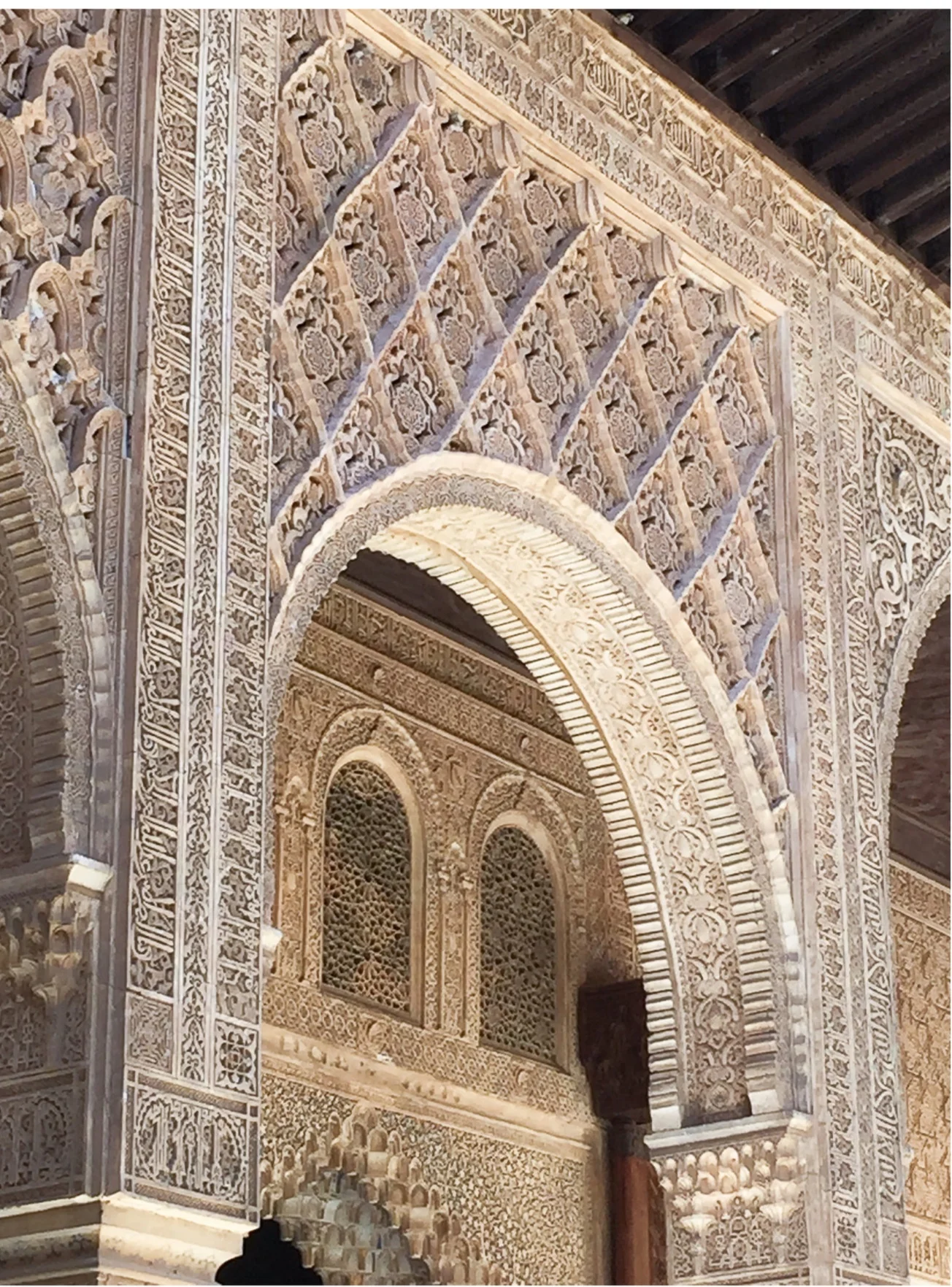Alcázar hallway showing a good example of Mudéjar architecture and motifs. Courtesy of Mary Dana Abbott