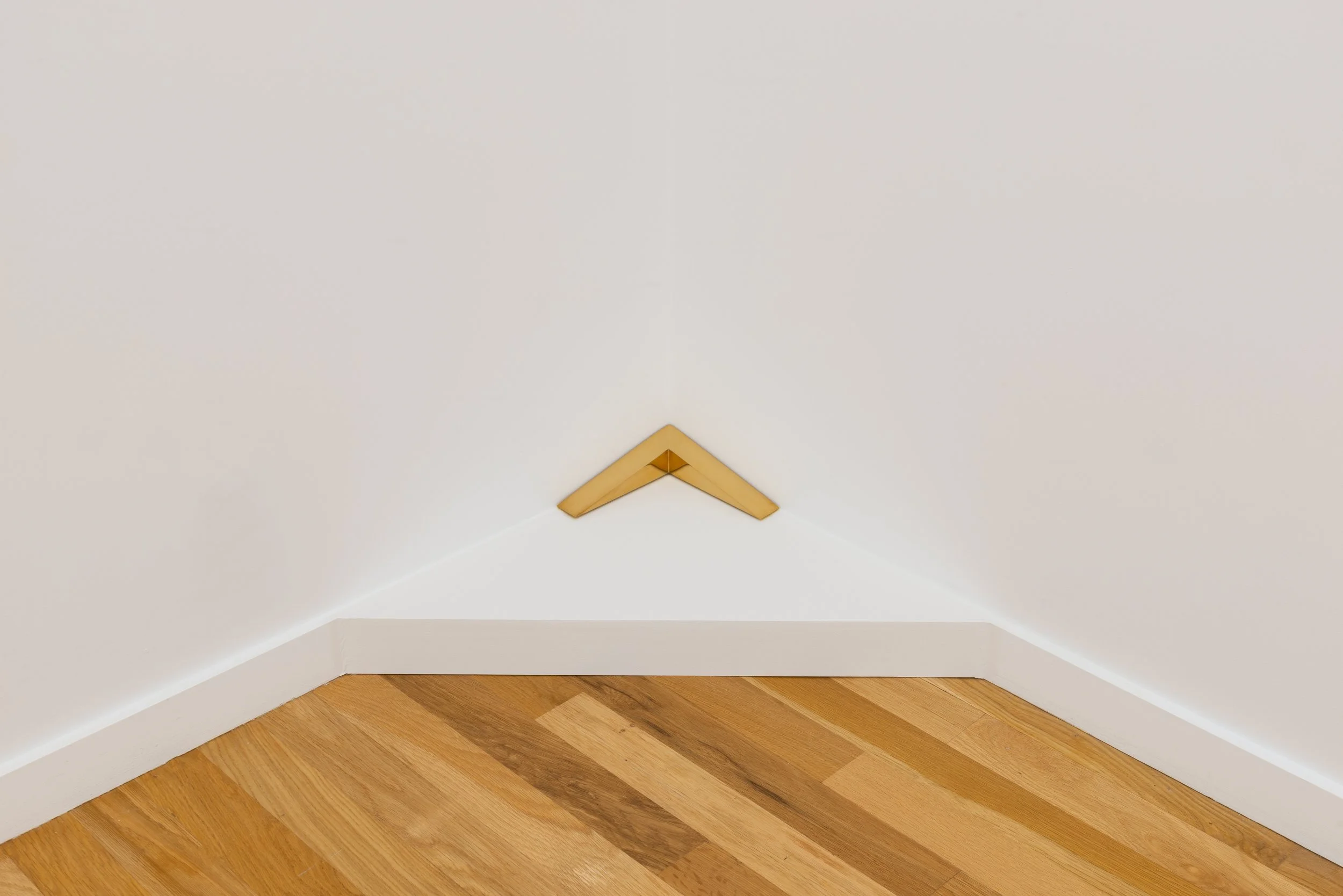 Gordon Hall Corner Shim (Artifact Unidentified) , 2025 Cast brass 2 x 8 x 13 in. 5.1 x 20.3 x 33 cm