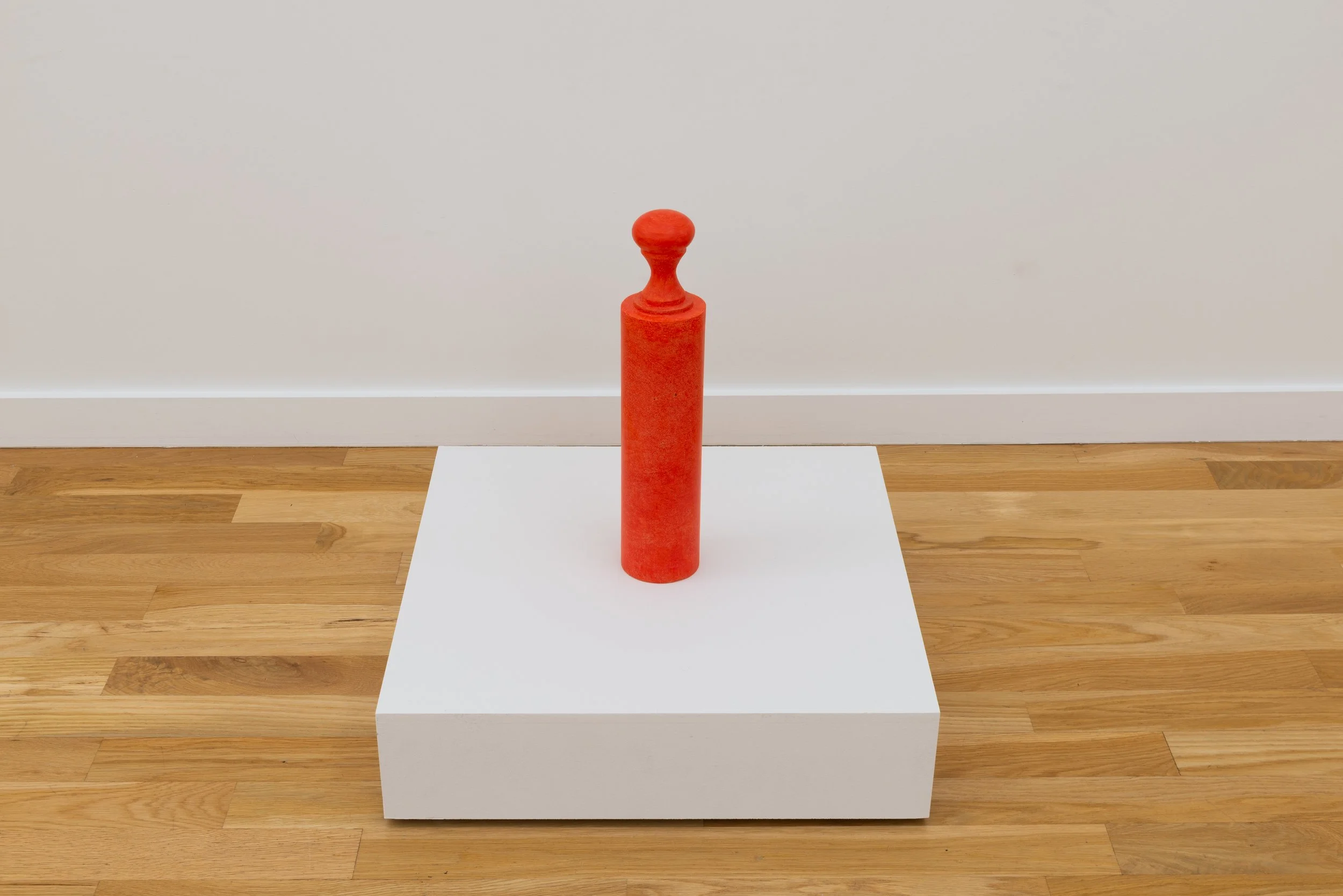 Gordon Hall Knob Weight , 2025 Cast concrete, colored pencil 18 x 5 x 5 in. 45.7 x 12.7 x 12.7 cm
