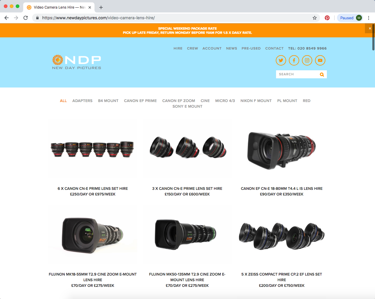 New Day Pictures required a new website that was easy to navigate and could showcase their products to customers in a quick and easy format. The brief requested a bright, modern website including hundreds of products, that could be categorised and searched for. The target audience now have a smooth experience when visiting the site and obtaining the information they need.