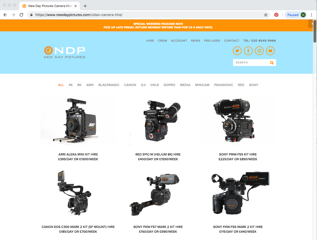 New Day Pictures required a new website that was easy to navigate and could showcase their products to customers in a quick and easy format. The brief requested a bright, modern website including hundreds of products, that could be categorised and searched for. The target audience now have a smooth experience when visiting the site and obtaining the information they need.