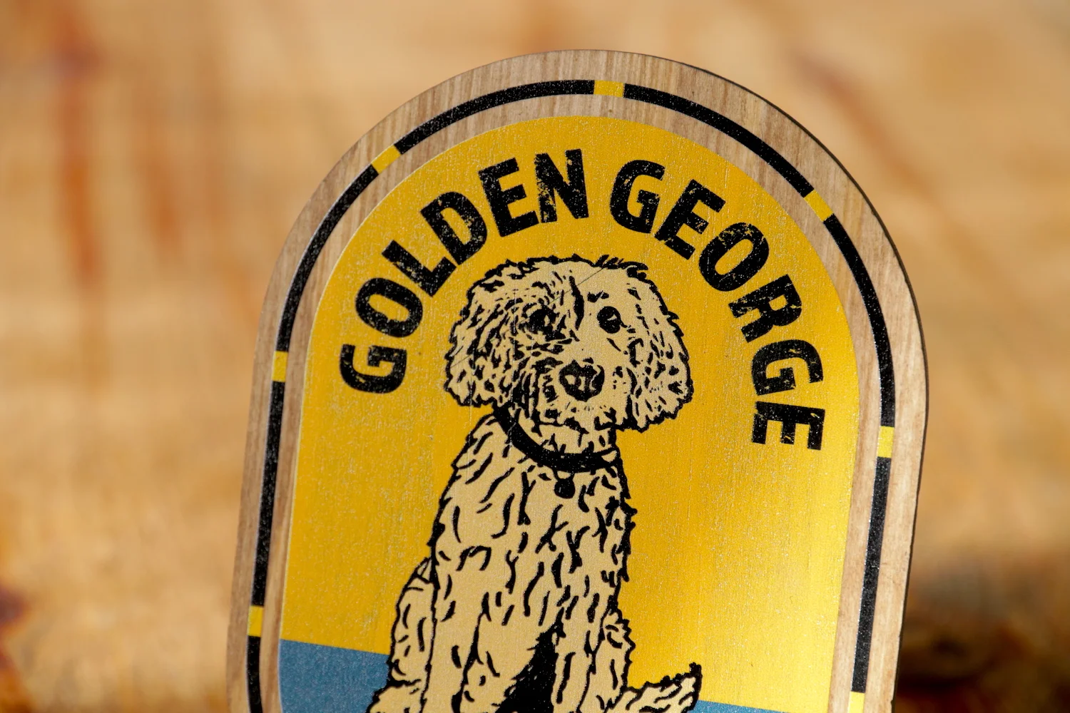  The George Inn, London Bridge has a new mascot. Introducing George, the Eng-a-poo (English Toy Spaniel crossed with a Poodle). The Golden George Ale is designed to get him front of house and help encourage customers to bring their dogs to the pub wi