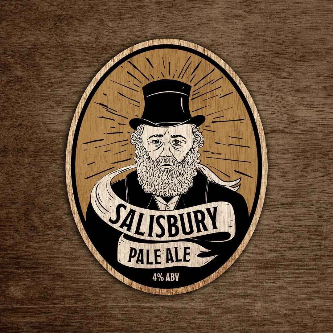 A stylised beer pump design for @the_salisbury Pub in Covent Garden's. Check out their new 'Salisbury Pale Ale'. It's always refreshing to get back to making something with your hands again! Really enjoyed working on this one. 

#design #linocut #ill