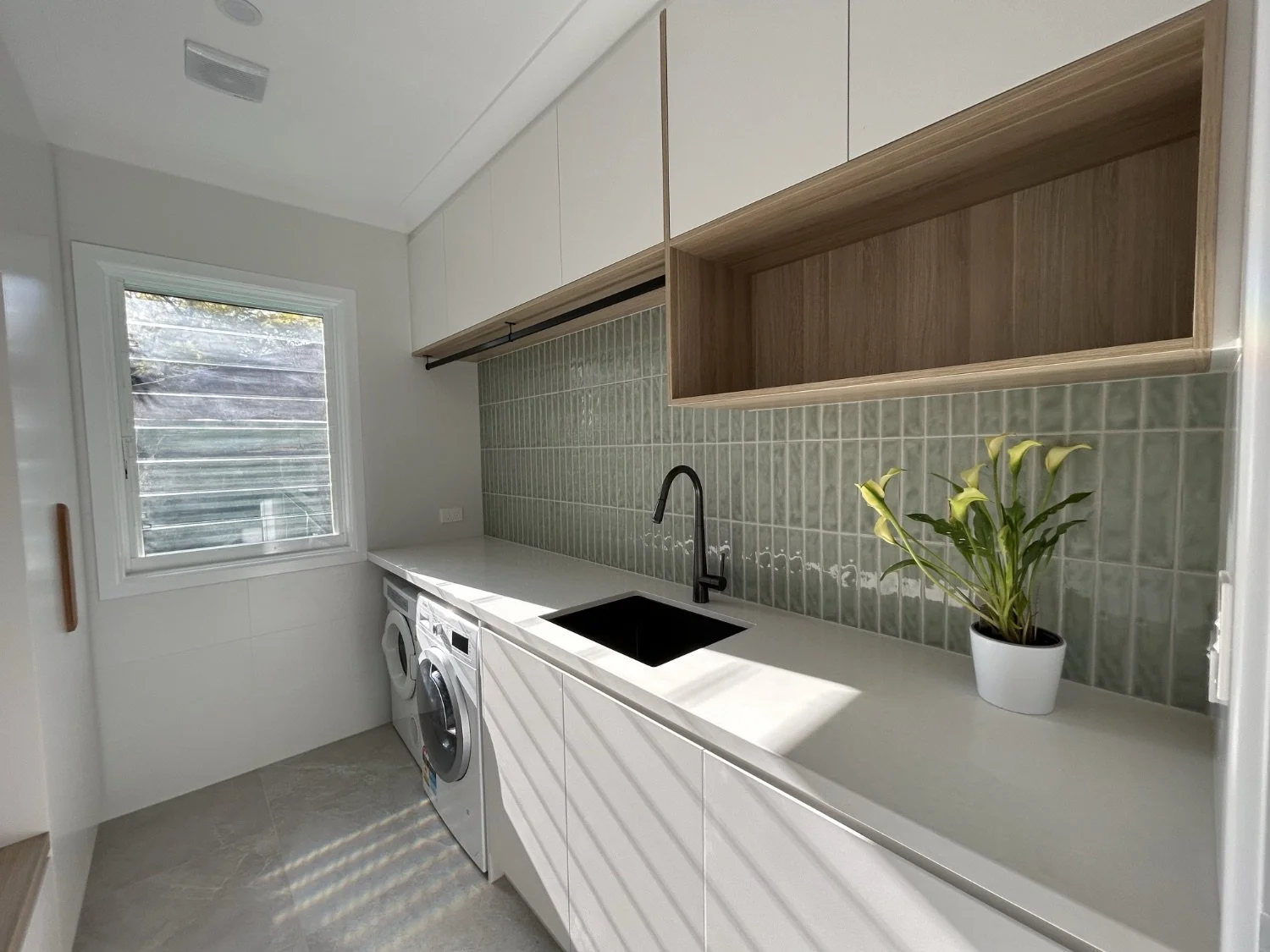 Laundry in Northern Beaches home renovation