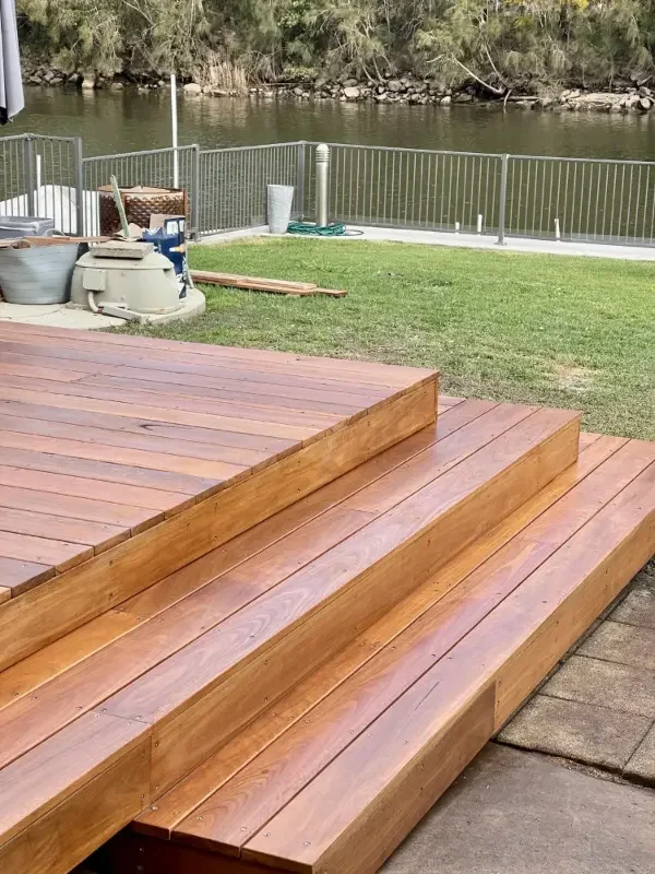 New outdoor decking