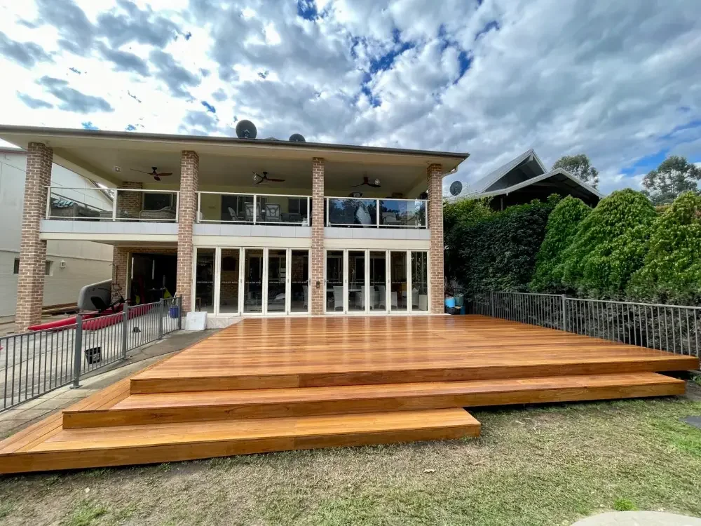 New outdoor decking