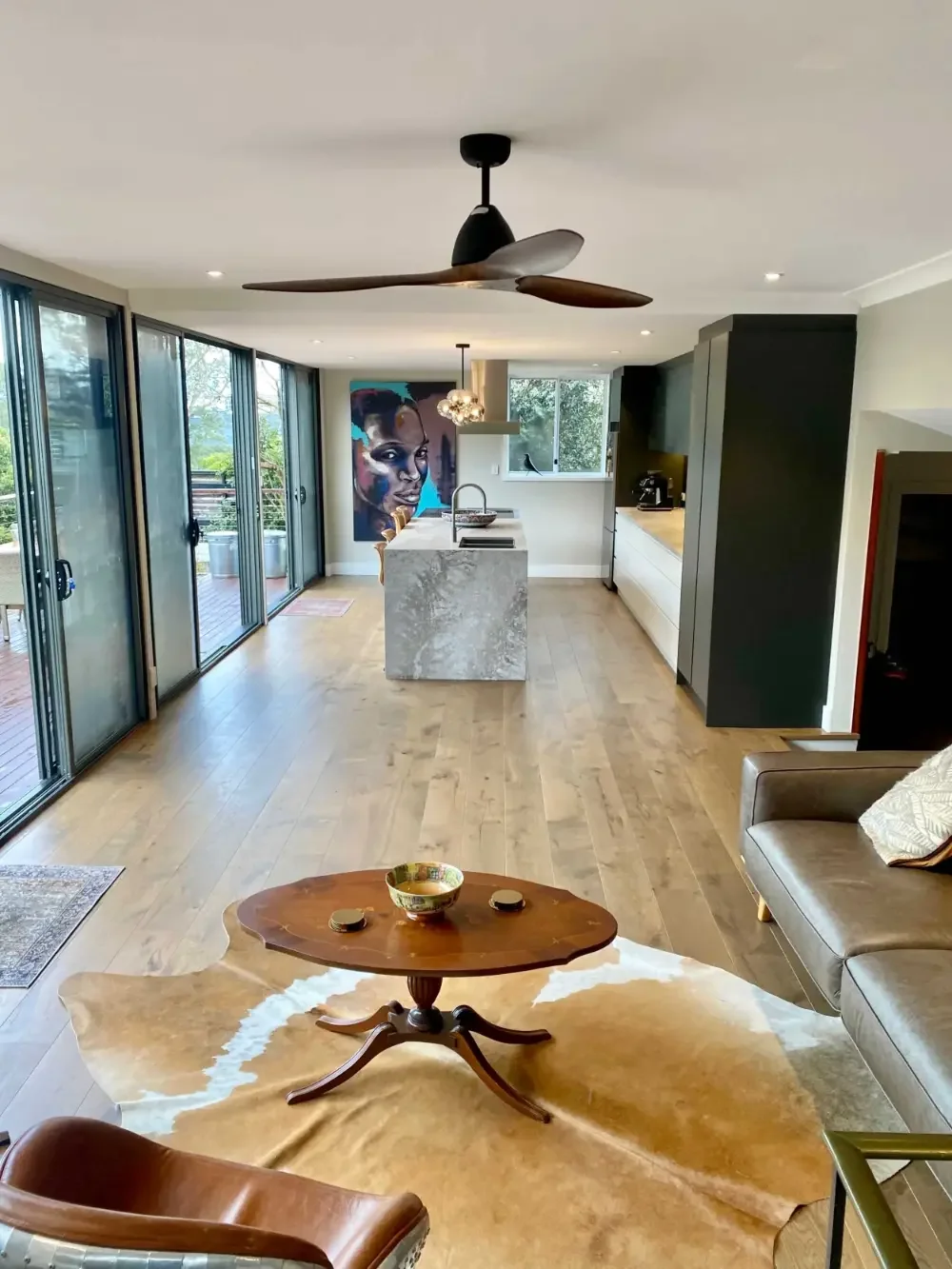 Renovated living and kitchen open plan