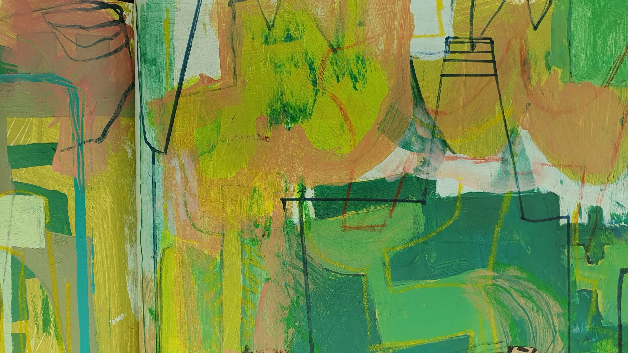 Two Styles Of Painting From Simple Shapes