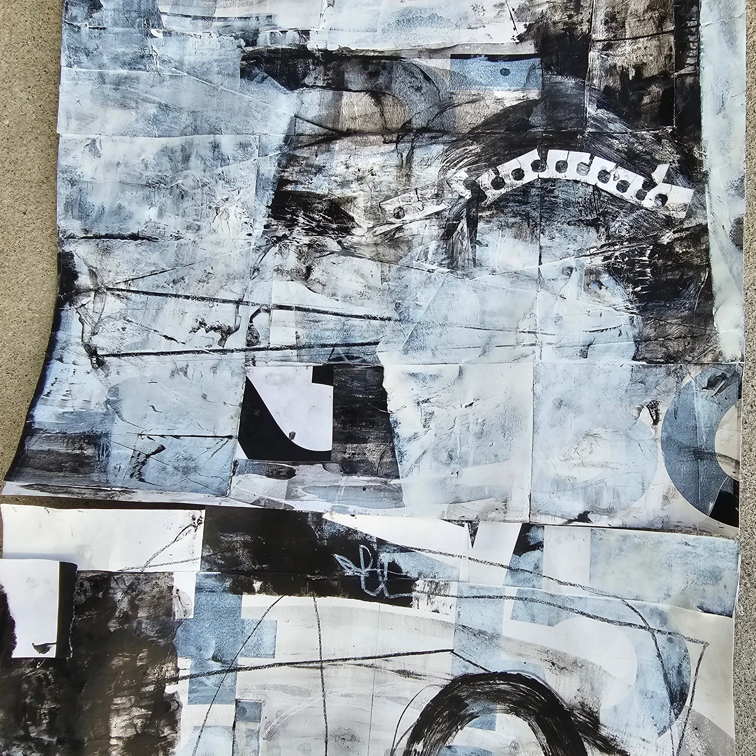 How to Add Beautiful Textured Surface to Collage